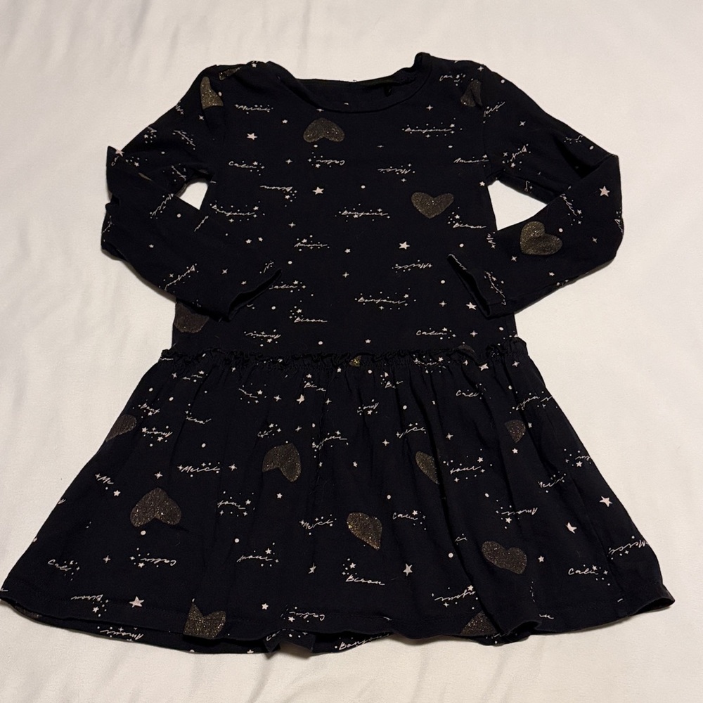 BCBGirls Black Long-Sleeve Dress